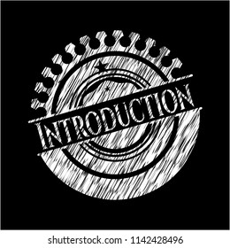 Introduction with chalkboard texture