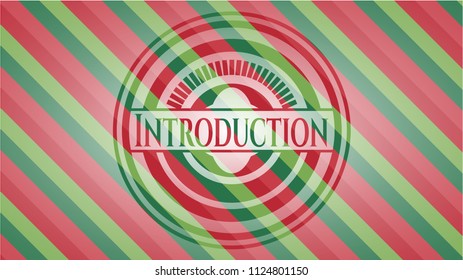 Introduction christmas style badge..