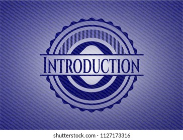 Introduction with jean texture
