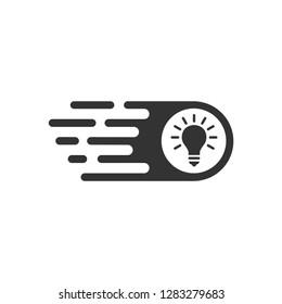 The introduction of new ideas. Vector icon isolated on white background.