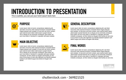 Introduction To Presentation Slide Template