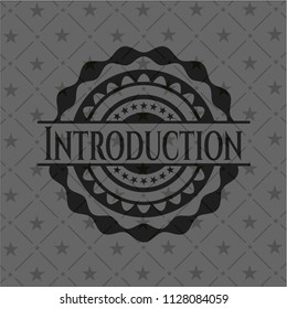 Introduction retro style black emblem
