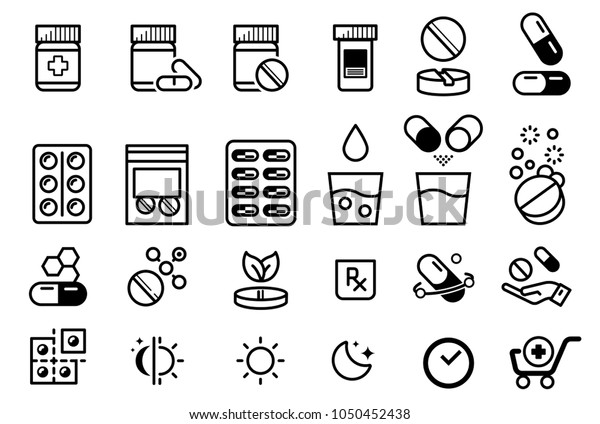 Introduction Types Medications Medicinal Properties Icon Stock Vector ...