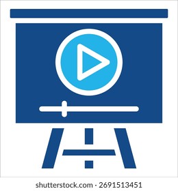 Video Introducción Icono Elemento Para Diseño