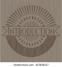 Introduction wooden signboards