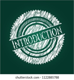 Introduction written on a blackboard