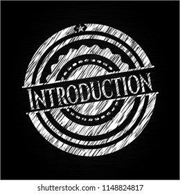 Introduction written on a blackboard