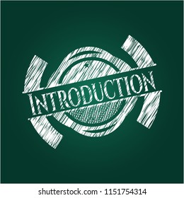 Introduction written on a blackboard
