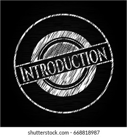 Introduction written on a chalkboard