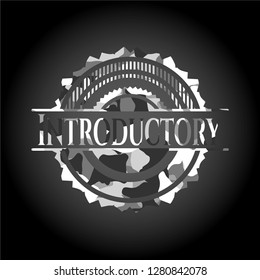 Introductory on grey camo pattern