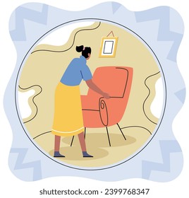Introvert vector illustration. Introverts have unique perspective on world due to their introspective nature Some introverts may feel worried about fitting into social situations Each individual