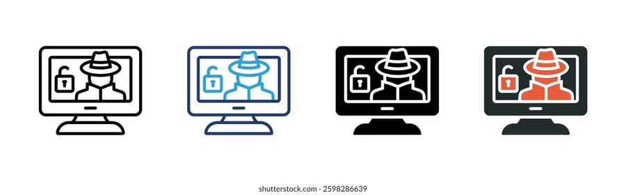 Intruder Icon Element For Design