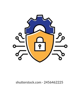 Intrusion Detection Cyber Threat Detection Vector Icon Design