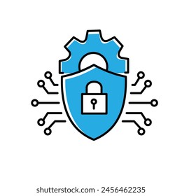 Intrusion Detection Cyber Threat Detection Vector Icon Design