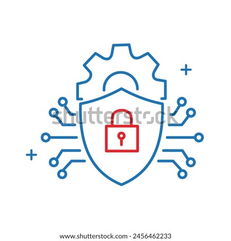 Intrusion Detection Cyber Threat Detection Vector Icon Design