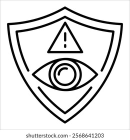 Intrusion Detection Icon Element For Design