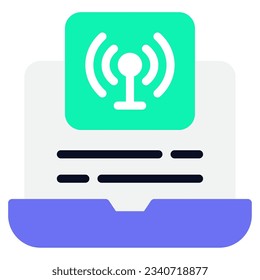 Intrusion Detection System Icon illustration, for uiux web, app, infographic, etc