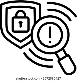 Intrusion Icon Element For Design