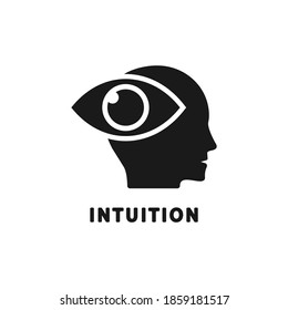 Intuition icon concept isolated on white background. Vector illustration