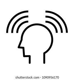 Icono de intuición, Ilustración vectorial