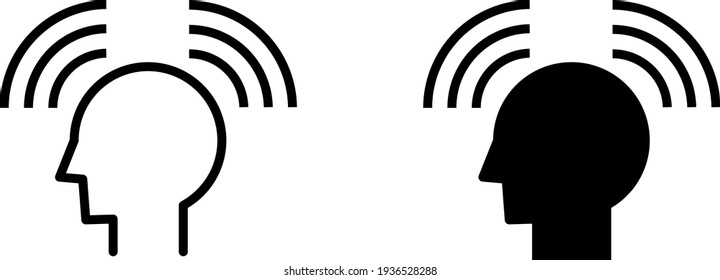 Intuition icon , vector illustration