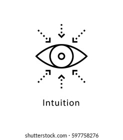 Intuition Vector Line Icon 
