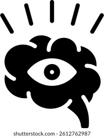 Intuitive Icon Glyph Vector Illustration