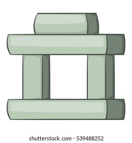 Inukshuk in Canada icon. Cartoon illustration of Inukshuk in Canada vector icon for web