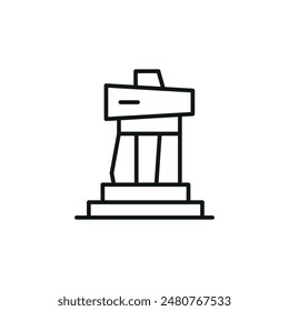 Inukshuk icon. Simple Inukshuk icon for social media, app, and web design. Vector illustration.