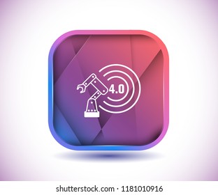 Inustry 4.0 icon vector