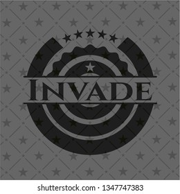 Invade dark icon or emblem
