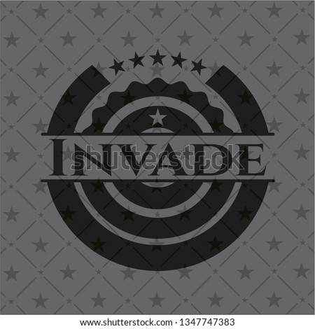 Invade dark icon or emblem