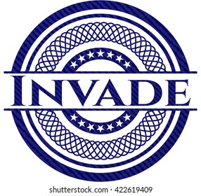 Invade emblem with jean high quality background