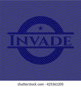 Invade emblem with jean high quality background
