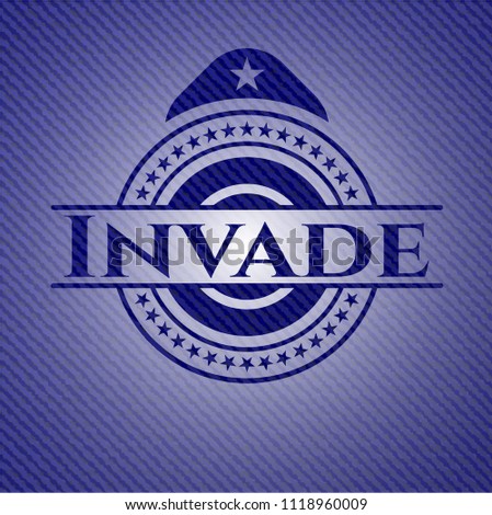Invade emblem with jean high quality background