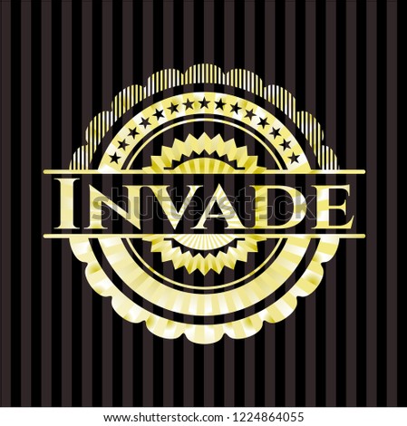 Invade golden emblem
