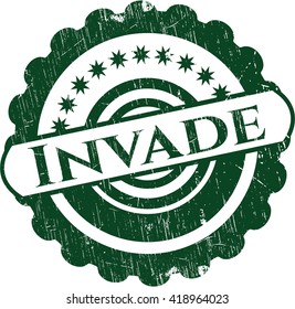 Invade grunge stamp