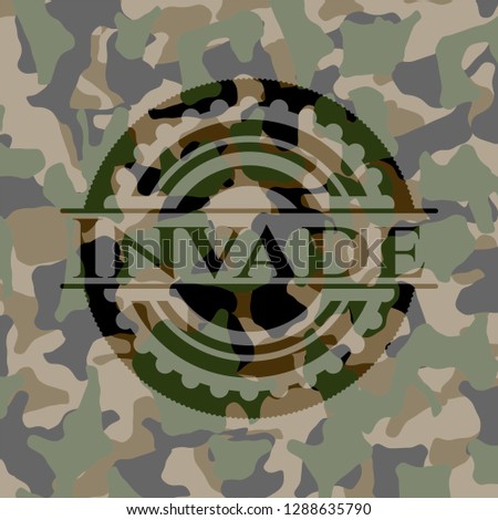 Invade on camouflage pattern