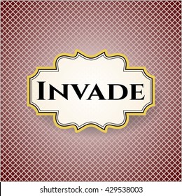 Invade poster or card