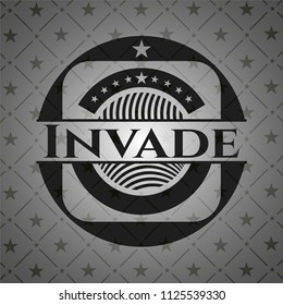 Invade realistic black emblem