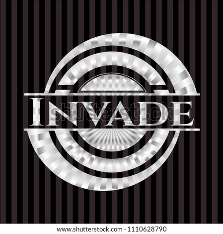  Invade silver badge or emblem