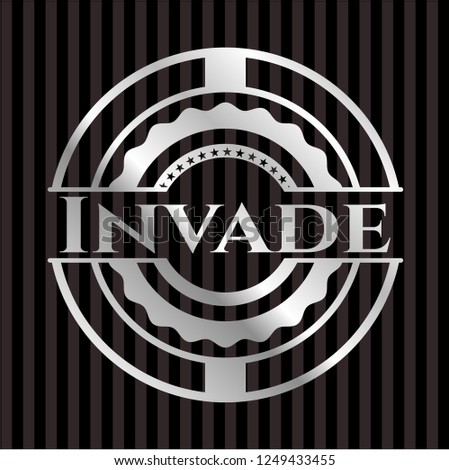 Invade silver shiny emblem