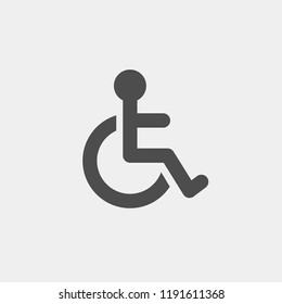 Invalid carriage flat vector icon. Invalid flat vector sign