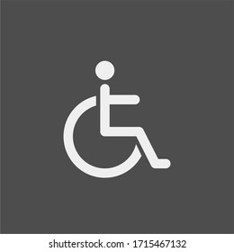 Invalid carriage flat vector icon. Invalid flat vector sign