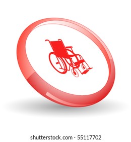 Invalid chair. Vector icon.