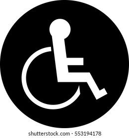 Invalid disabled person icon