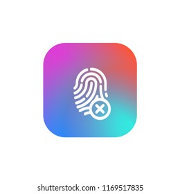 Invalid Fingerprint - App Icon