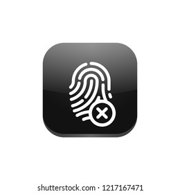 Invalid Fingerprint - App Icon