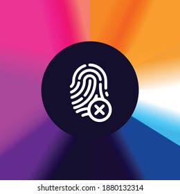 Invalid Fingerprint - App Icon Button