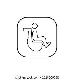 Invalid icon. Human disable sign